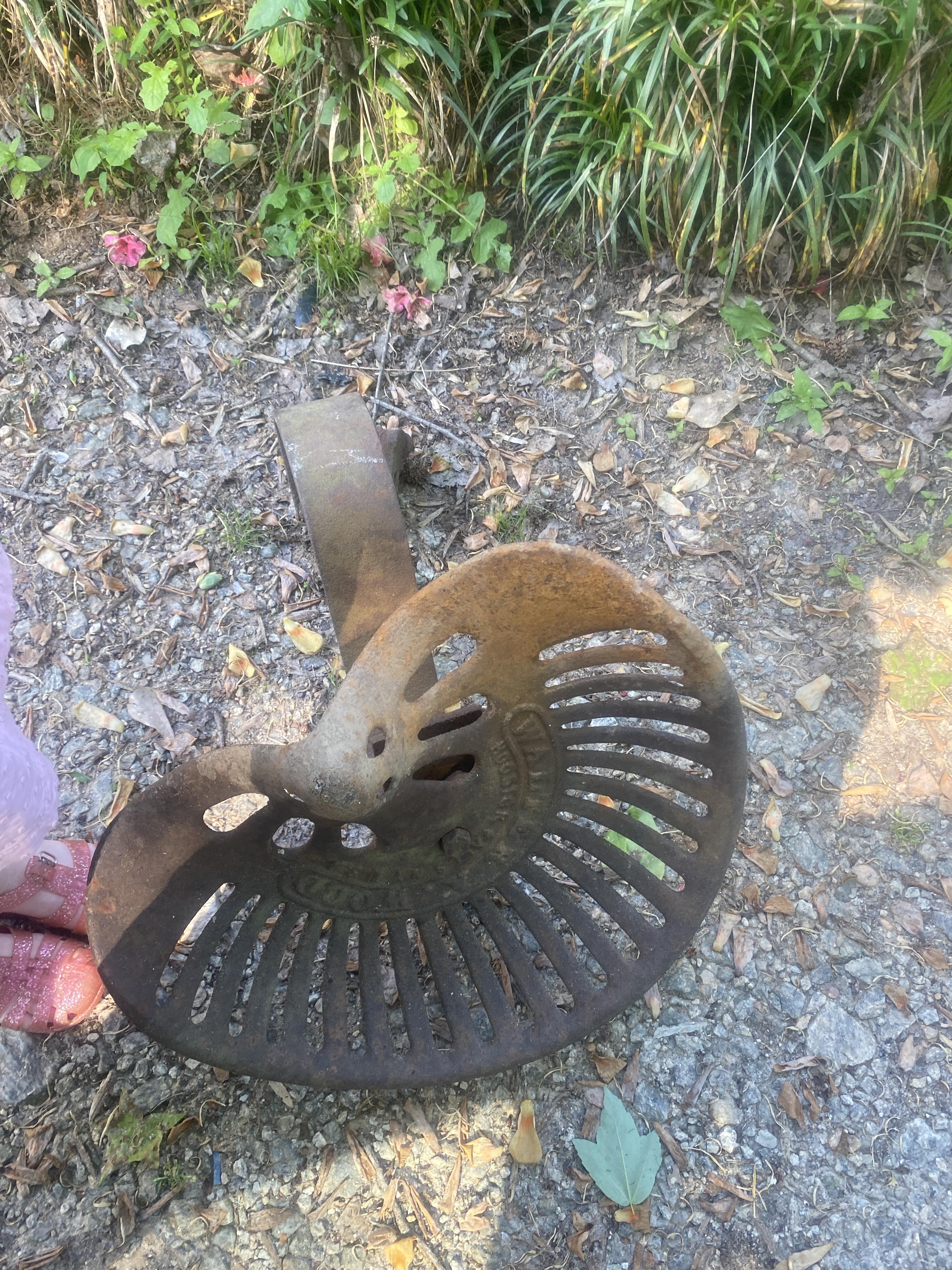 Antique tractor seat